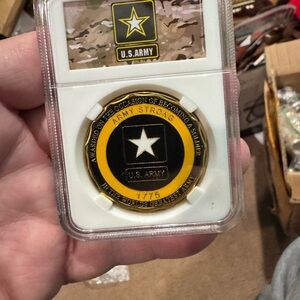 U.S. Army Commemorative Coin in Display case